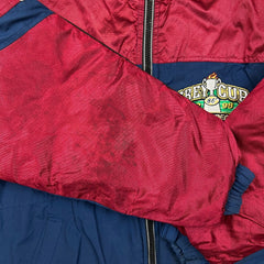 Vintage 1998 Starter Grey Cup Jacket Mens Medium Blue Winnipeg CFL Football Sports Coat