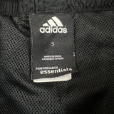 Adidas Track Pants Mens Small Black Essentials 3 Stripes Trefoil Athletic Jogger