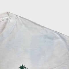 Vintage Y2K Captain Morgan Rum T Shirt Mens XL White Taste The Tropics Double Sided Tee