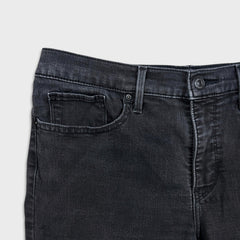 Levi's 314 Jeans Womens 32x30 Black Shaping Straight Dark Wash Stretch Denim Pants
