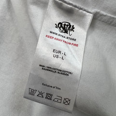 Syna World Natural Born Syna T Shirt Mens Large White Central Cee Evian Logo Tee