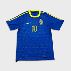 Vintage 2006 Nike Brazil Ricardo Kaka Soccer Jersey Mens XL Blue Dri-FIT FIFA World Cup