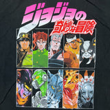 Jojo Bizarre Adventure T Shirt Mens XL Black Graphic Anime Short Sleeve Tee