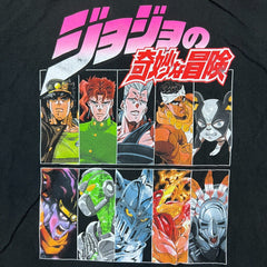 Jojo Bizarre Adventure T Shirt Mens XL Black Graphic Anime Short Sleeve Tee
