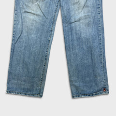 Vintage Ecko Unltd Jeans Mens 34x33 Blue Light Wash Relaxed Fit Baggy Y2K Denim Pants