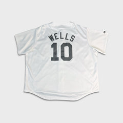 Vintage Y2K Majestic Vernon Wells Toronto Blue Jays Jersey Mens 2XL White MLB Baseball