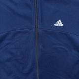 Adidas Essentials Hoodie Mens Small Blue Full Zip Lightweight Hooded Sweater