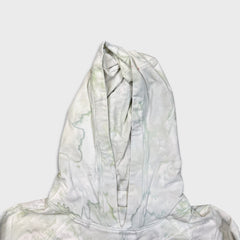 Lululemon LA Pullover Hoodie Womens Size 2 White Watercolor Wash Hooded Sweater