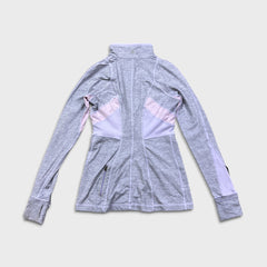 Lululemon Full Tilt Sweatshirt Womens Size 8 Gray 1/4 Zip Sportswear 3M Pullover