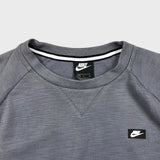 Nike Sportswear Sweatshirt Mens Large Gray Swoosh Tech Fleece Pullover Crewneck