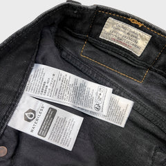 Levi's 541 Jeans Mens 31x28 Black Athletic Taper Stretch Dark Wash Denim Pants