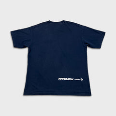 AAPE By A Bathing Ape Mens XL Blue One Point Spell Out Graphic Pocket T Shirt