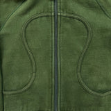 Lululemon Scuba Hoodie Womens XS Green Full Zip Sports Hooded Sweater