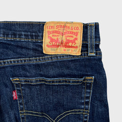 Levi's 511 Jeans Mens 34x32 Blue Slim Fit Mid Rise Dark Wash Stretch Denim Pants