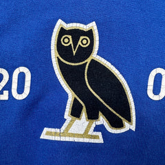 October's Very Own Collegiate Hoodie Mens Medium Blue Same City Same Friends OVO Hooded Sweater
