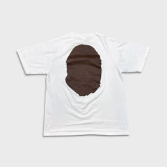 A Bathing Ape BAPE T Shirt Mens Large White Big Ape Head Double Sided Tee