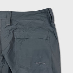 Marmot Pants Mens 34x33 Gray Straight Leg Lightweight Hiking Outdoor Trouser