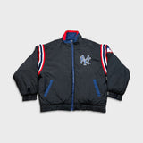 Vintage Pro Player New York Yankees Jacket Mens Large Black Reversible 90s MLB Baseball