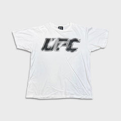 Vintage Y2K UFC T Shirt Mens Large White Logo Fighting Graphic Tee