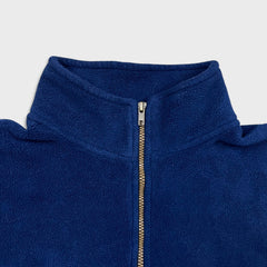 Vintage 90s Tommy Hilfiger Fleece Mens XL Blue USA Flag Pullover 1/4 Zip Jacket