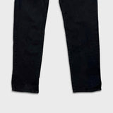 True Religion Geno Pants Mens 32x30 Black Relaxed Slim Stretch Dark Wash Denim