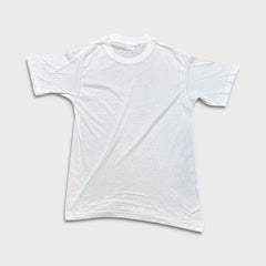 Vintage 80s Stanfield Scots Blank T Shirt Mens Small White Single Stitch Tee