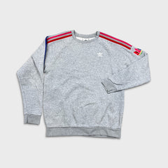 Adidas Originals Grey adiColor 3D Trefoil Sweatshirt Mens Medium Gray Crewneck