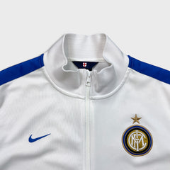 2013/14 Nike Inter Milan Track Jacket Mens XL White Soccer Training Tracksuit Top