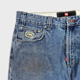 Vintage Y2K Ecko Unltd Jeans Mens 35x32 Blue Relaxed Straight Medium Wash Baggy Denim Pants
