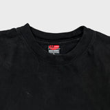 Vintage 90s Blank T Shirt Mens XL Black Faded Heavyweight Boxy Short Sleeve Tee
