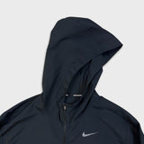 Nike Sportswear Jacket Men Large Black 3M Swoosh Full Zip Running Windbreaker