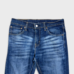 Levi's 527 Bootcut Jeans Mens 31x32 Blue Slim Fit Mid Rise Dark Wash Stretch Denim Pants