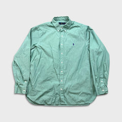 Polo Ralph Lauren Shirt Mens XL Blue Pony Preppy Button Up Long Sleeve