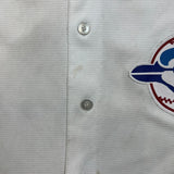 Vintage 2011 Majestic Roberto Alomar Toronto Blue Jays Hall of Fame Jersey Mens Large White MLB Baseball
