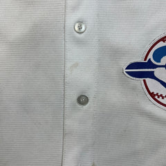 Vintage 2011 Majestic Roberto Alomar Toronto Blue Jays Hall of Fame Jersey Mens Large White MLB Baseball