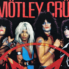 Vintage Y2K Motley Crue T Shirt Mens XL Black Double Sided Graphic Rock Band Tee