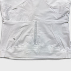 Lululemon Winter Sprinter Hoodie Womens Size 12 White 1/2 Zip Hooded Sweater