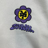 Zoo York Hoodie Mens Large White Live Everyday As If It's Your Last Pullover