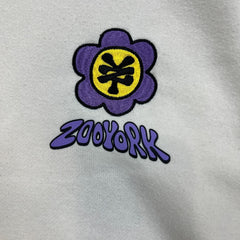 Zoo York Hoodie Mens Large White Live Everyday As If It's Your Last Pullover