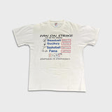Vintage 1994 Sports Fans On Strike T Shirt Mens Large White Enough Is Enough Tee