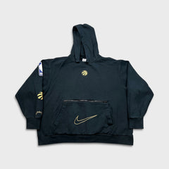 Nike Toronto Raptors Hoodie Mens 3XL Black City Edition Courtside NBA Basketball Hooded Sweater