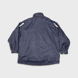 Vintage 90s Nike Sportswear Jacket Mens XL Blue Swoosh Full Zip Bomber Coat