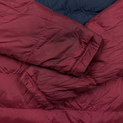 Tommy Hilfiger Jacket Mens Medium Red Reversible Down Puffer Heavy Coat