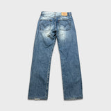 Vintage Y2K Levi's 501 Jeans Mens 30x31 Blue Original Straight Light Wash Denim Pants
