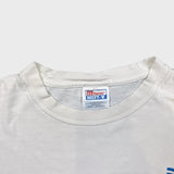 Vintage Y2K Antenna Software Tech T Shirt Mens Large White Distressed Promo Tee