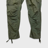 G-Star Raw Pants Mens 34x29 Green Rovic Zip 3D Tapered Cuff Utility Cargo Trouser