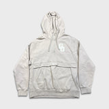 Nike Sportswear Georgetown Hoyas Hoodie Mens Large Beige 1/2 Zip University NCAA