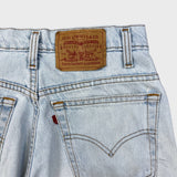Vintage 90s Levi's 535 Jeans Mens 28x34 Blue Euro Fit Light Wash Wide Leg Baggy Denim Pants