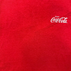 Vintage 90s Coca Cola T Shirt Mens Large Red USA Single Stitched Graphic Tee