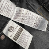 Levi's 510 Skinny Jeans Mens 32x28 Black Dark Wash Stretch Mid Rise Tapered Leg Denim Pants